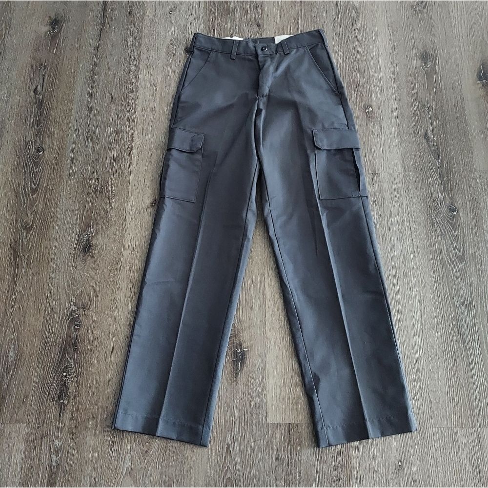Red Kap Mens Work Cargo Pants 30x33 Gray Polyester/Cotton Blend Durable